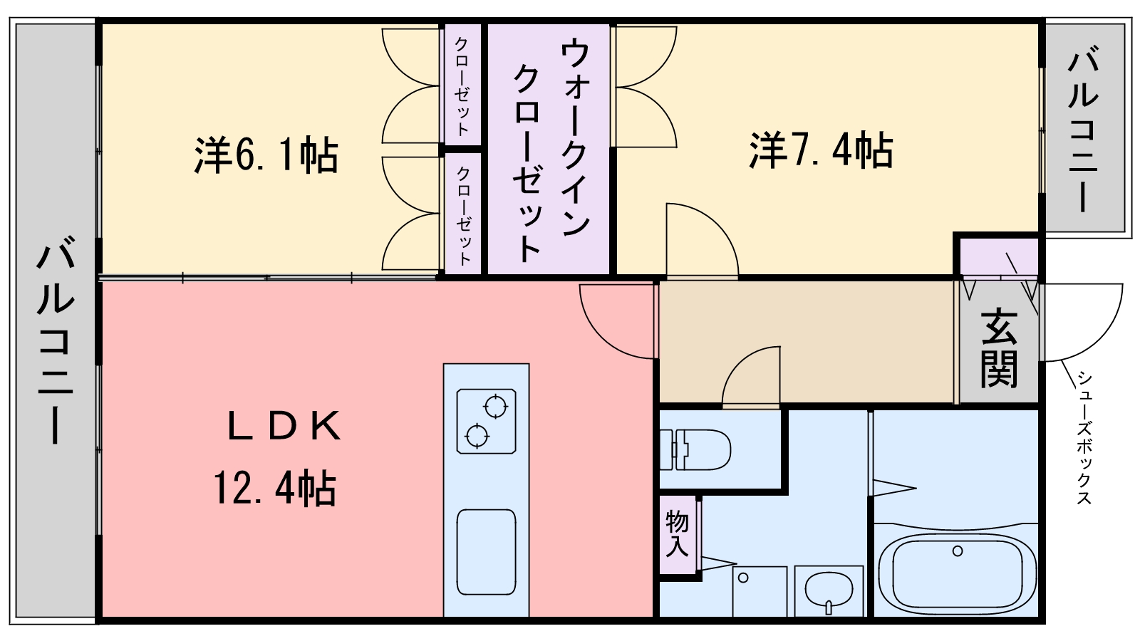 パセオ・ペラの間取り