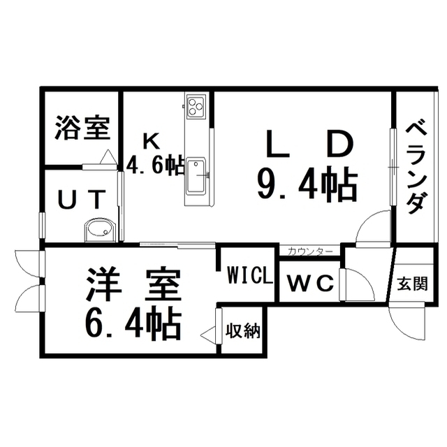 仮）新釧路町５－１８新築ＡＰの間取り