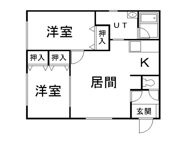 暖コーポたかはしの間取り