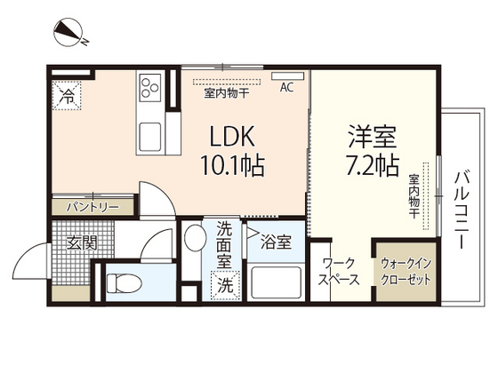 セジュールピア庚午の間取り