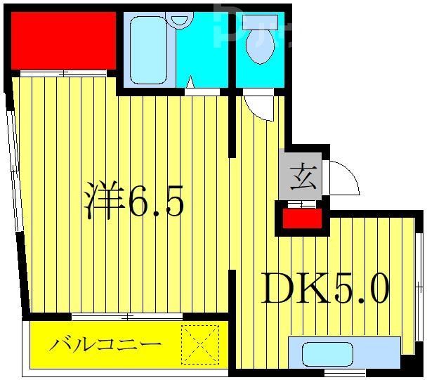 柏市大津ケ丘のマンションの間取り