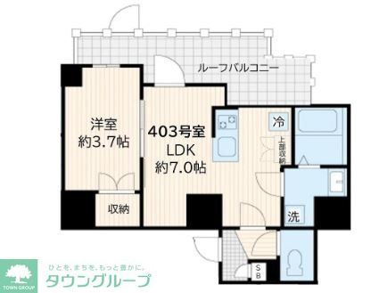 アルカンシエル新宿大京町の間取り