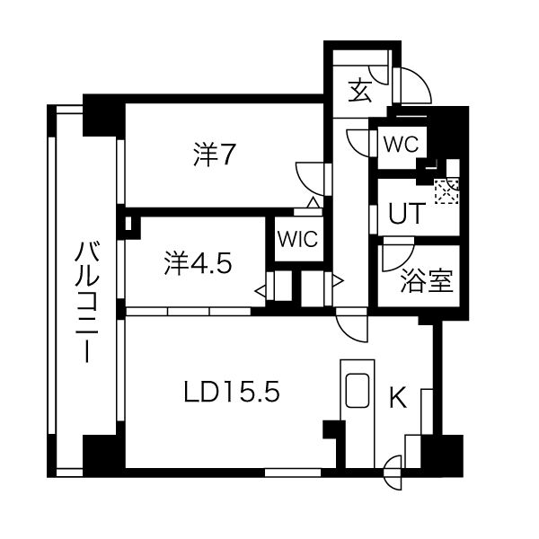 【ラ・クラッセ札幌ステーションシティの間取り】