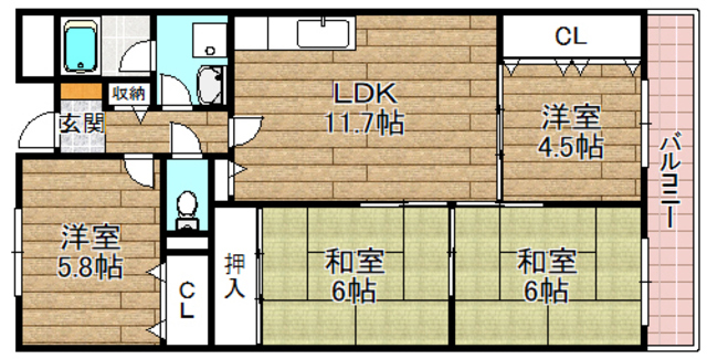 アルフォルスエムの間取り