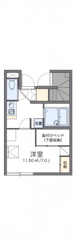 レオパレスおぐち２００７の間取り