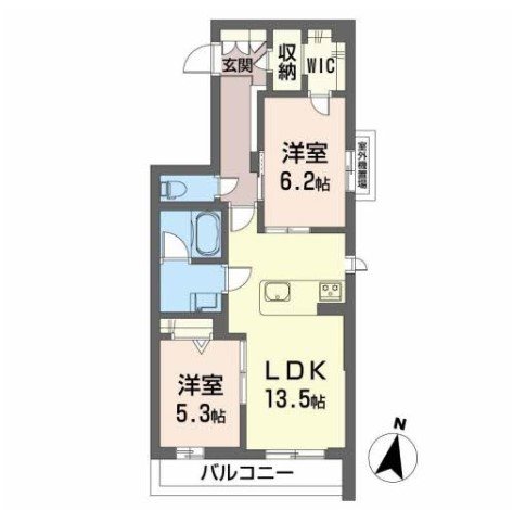 ラ　メゾン　デ　エスポワールの間取り