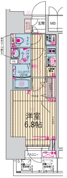 プレサンス名古屋幅下ファビュラスの間取り