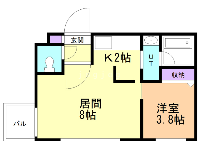 ストークト学園前の間取り