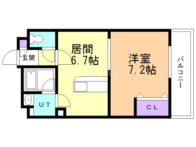 【コーポウイニングヒルの間取り】