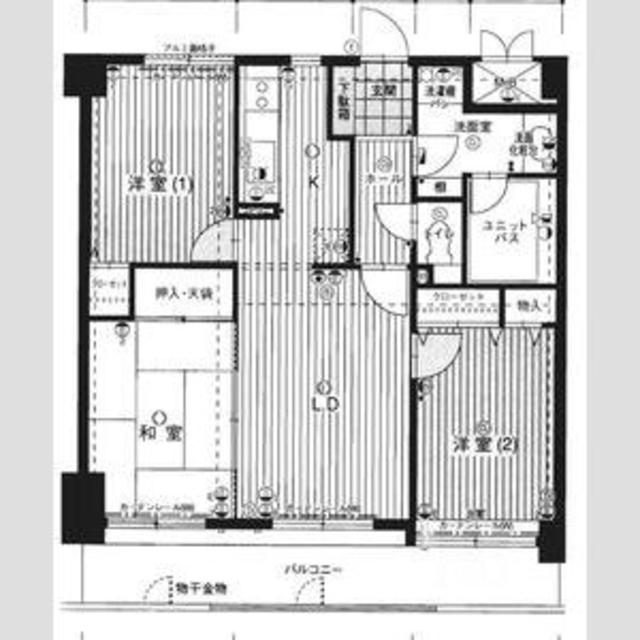 ロフティ宗像クロス　５０２の間取り