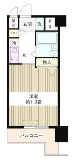 フォレスタ御苑前の間取り