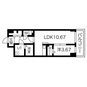 S-FORT北千種の間取り