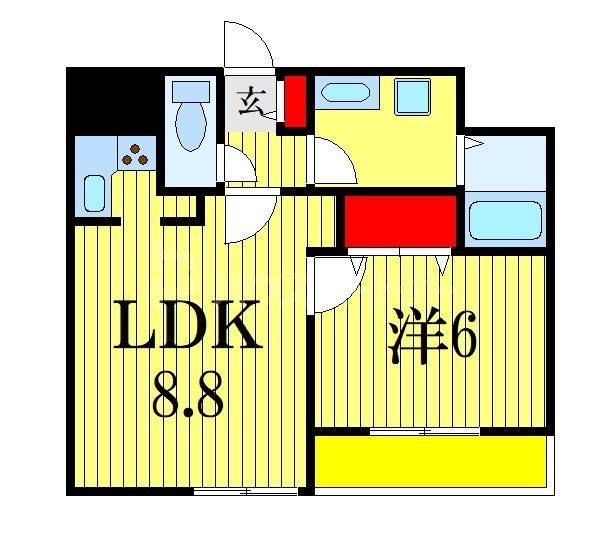 【市川市市川のマンションの間取り】