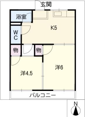 コーポサングリーンの間取り