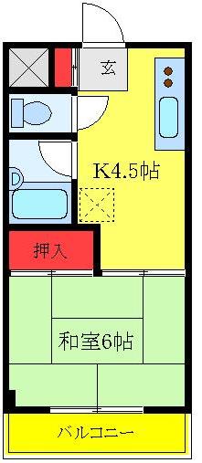 メゾングノシエンヌの間取り