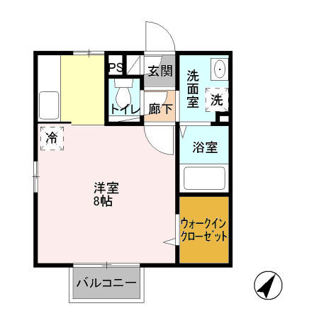 市原市五井中央南のアパートの間取り