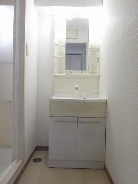 マンションクォーレ　洗面設備　洗髪洗面化粧台