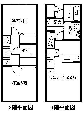 SUN・CREVIA　B棟の間取り