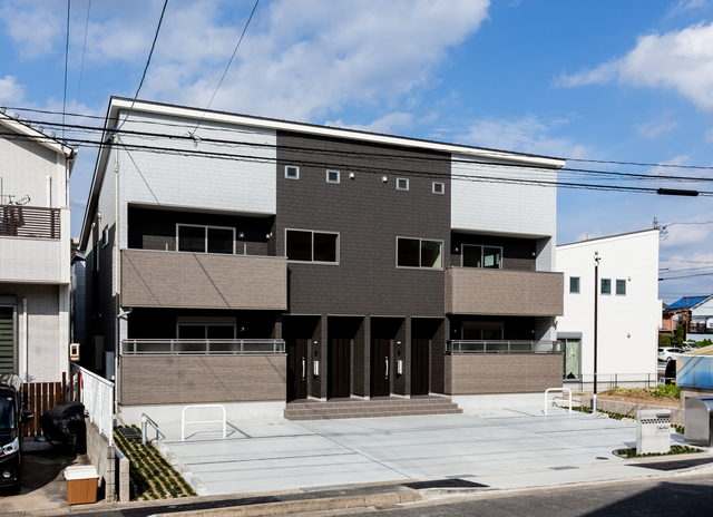 駐車場　正面が駐車場です。