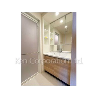 洗面設備　同タイプ2階のお部屋を撮影。仕様が異なることがあります。