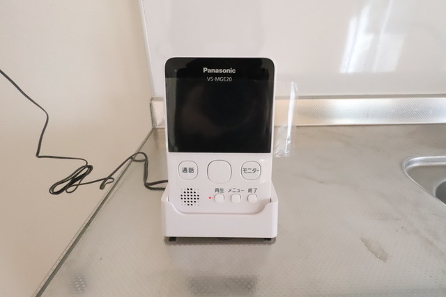 セキュリティ　モニター付きで来訪者様を確認