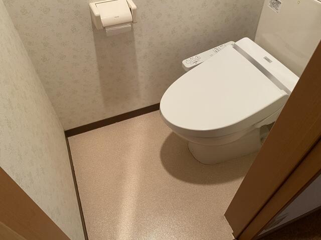 トイレ　落ち着いた色調のトイレです