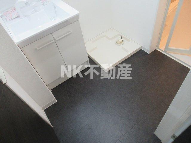 洗面設備　広い洗面スペース