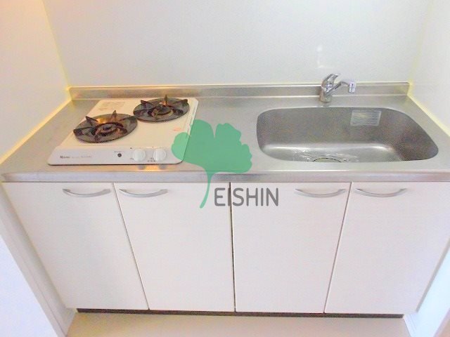 キッチン　ガス2口システムキッチンです