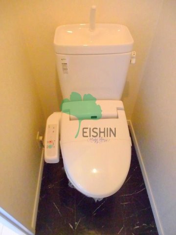 トイレ　温水洗浄便座つきです