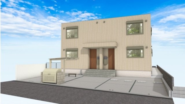 駐車場　完成パース