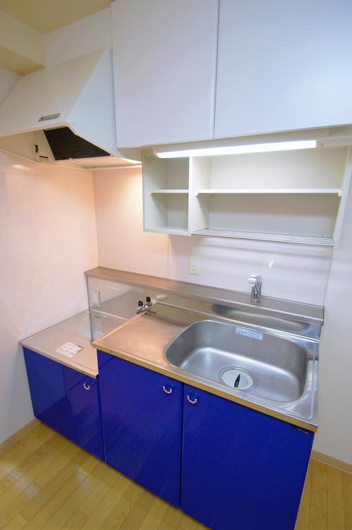 キッチン　2口ガスコンロ設置可能です。経済的な都市ガスです。