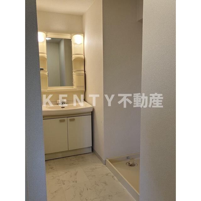 洗面設備　広い洗面スペース