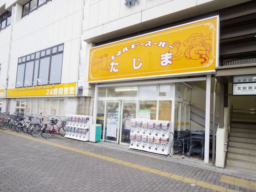 スーパー　エネルギースーパーたじま新柴又店（スーパー）まで440m