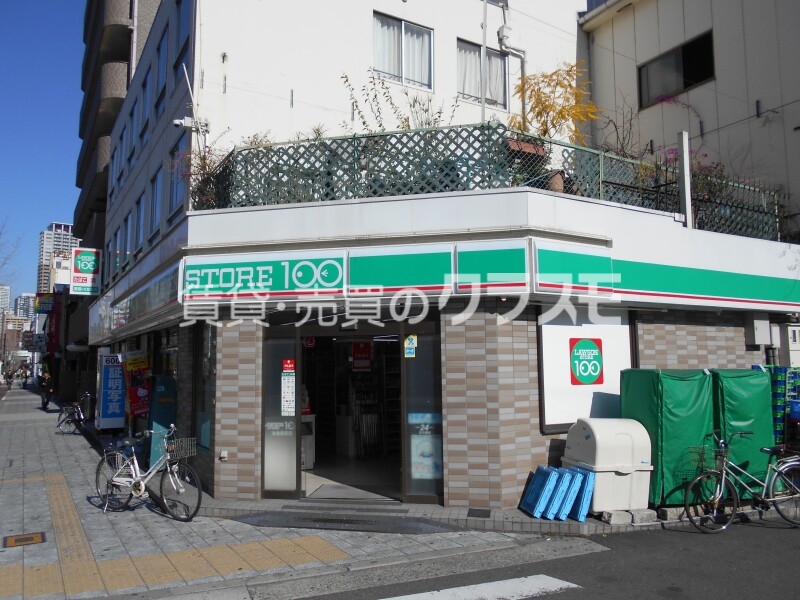 コンビニ　ローソンストア100浪速稲荷店（コンビニ）まで97m