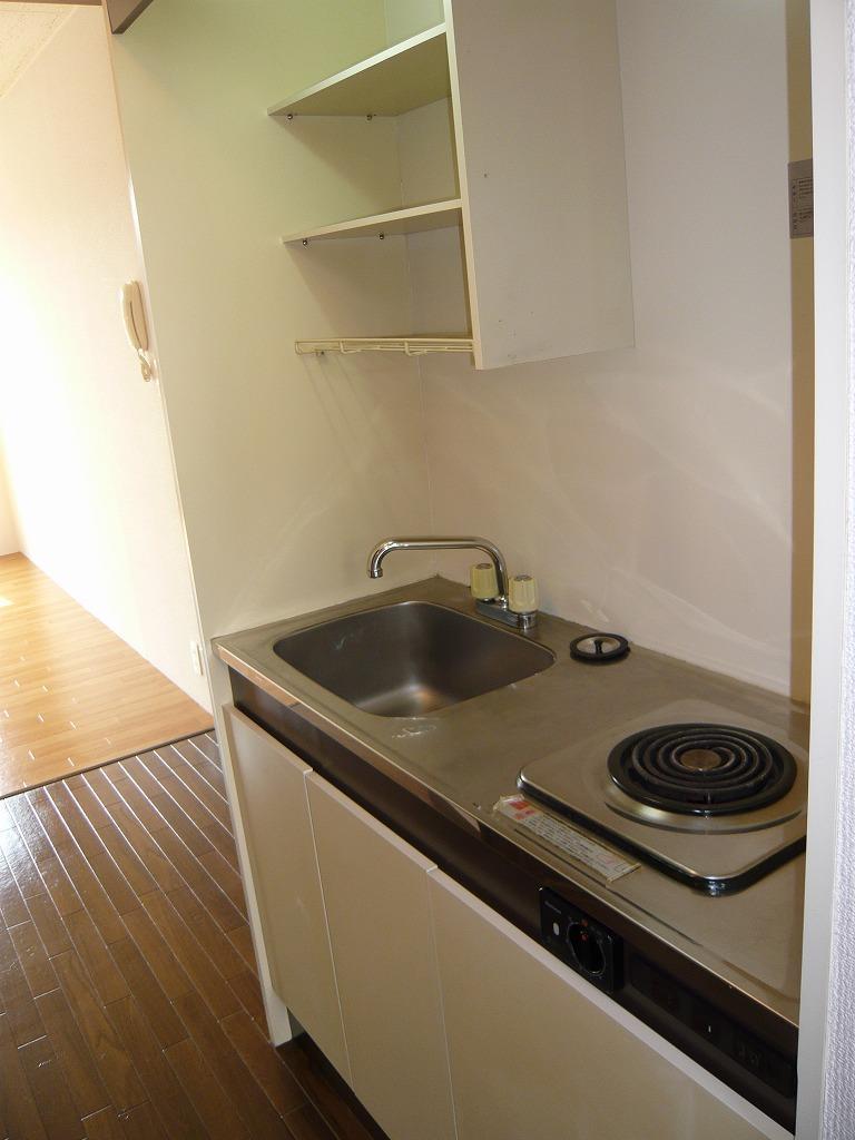 キッチン　１口電気コンロ付き