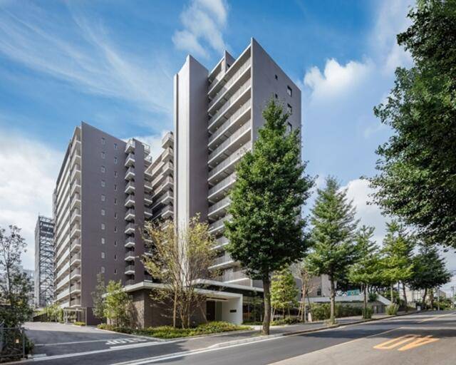 建物外観　外観タイル張りです