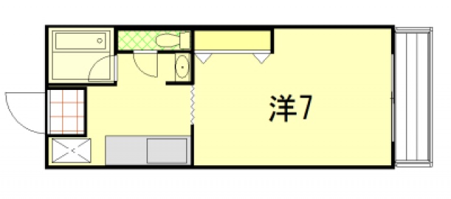 ＪＲ山陽本線 寺家駅 徒歩15分 2階建 築34年の間取り写真