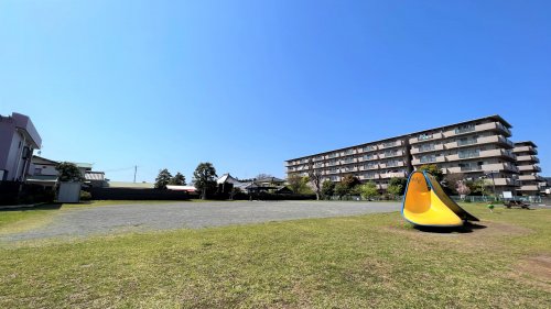 公園　清水町旧道広場（公園）まで338m