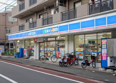 コンビニ　ローソン 新蒲田一丁目店（コンビニ）まで218m