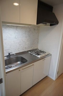 キッチン　２口ガスシステムキッチン※別室参考画像