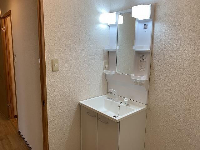 洗面設備　写真は別の部屋のものです。