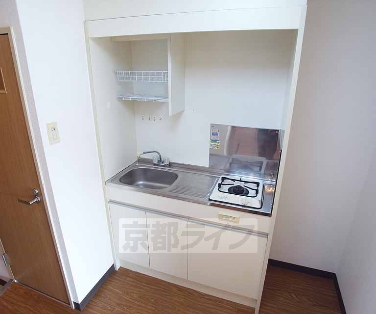 キッチン　一口ガスコンロ付のキッチンです。
