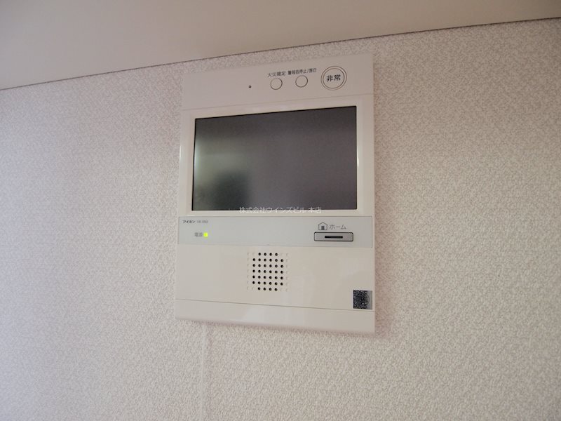 セキュリティ　ＴＶモニタ付きインターホン。
