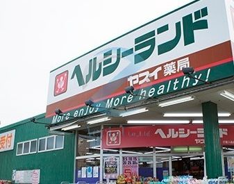 ドラックストア　ヘルシーランドヤスイ薬局（ドラッグストア）まで130m