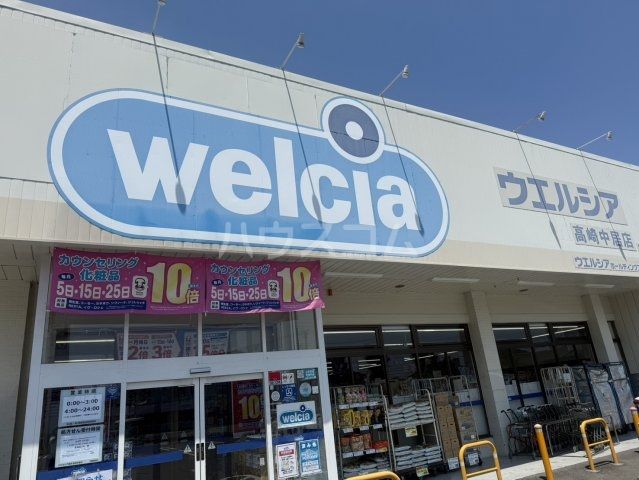 ドラックストア　ウエルシア　高崎中居店（ドラッグストア）まで743m
