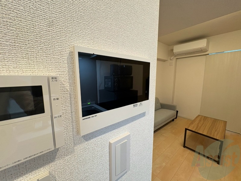 セキュリティ　インターホンです。オートロック付きで安心のマンションです。