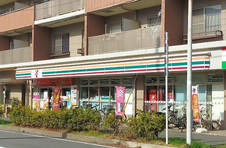 コンビニ　セブンイレブン川崎山王町1丁目店（コンビニ）まで140m