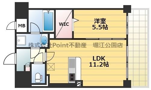 京阪本線 関目駅 徒歩1分 9階建 築17年の間取り写真