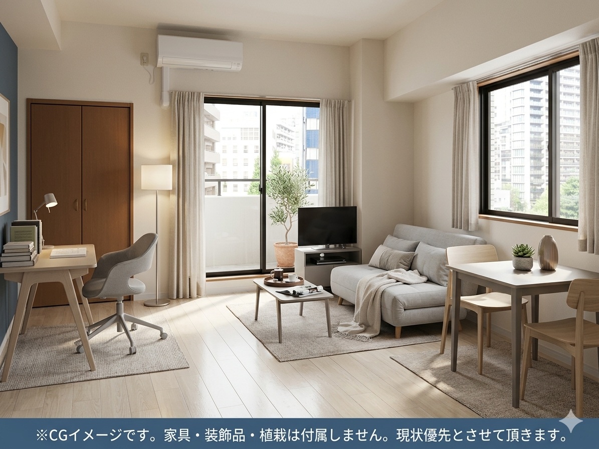 居室・リビング　CGによるイメージ図です。