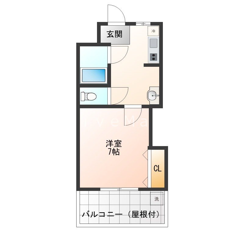 中西第3マンションの間取り写真